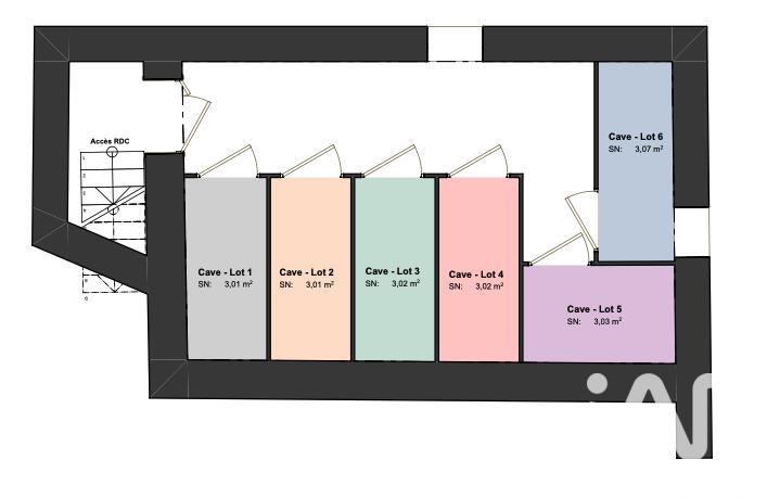 Appartement - 57 m² - 3 pièces