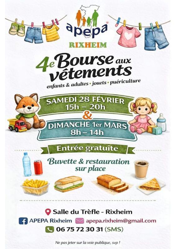 Bourse aux vêtements - jouets - puériculture