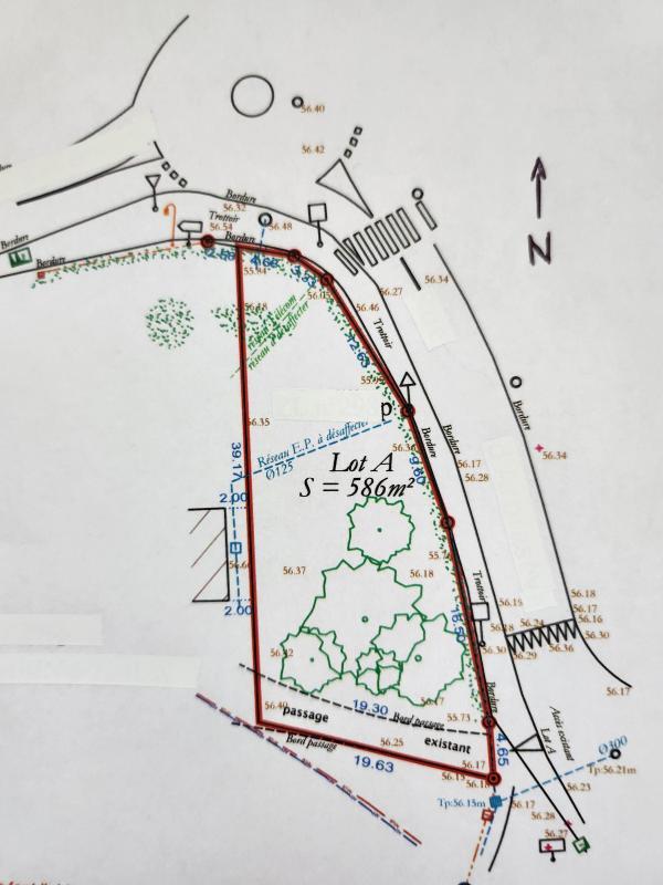 Terrain constructible - 586 m²