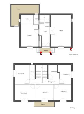 Maison - 153 m² - 6 pièces