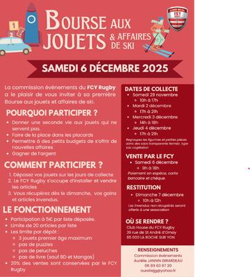 Bourse aux jouets et affaires de ski