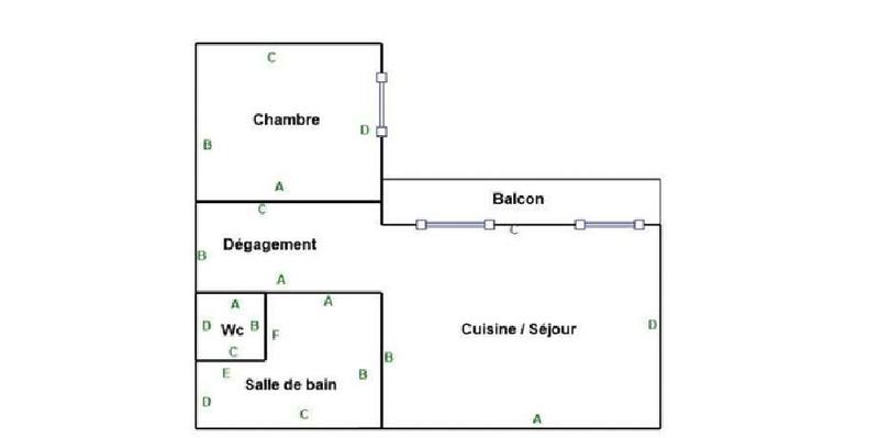 Appartement - 32 m² - 2 pièces