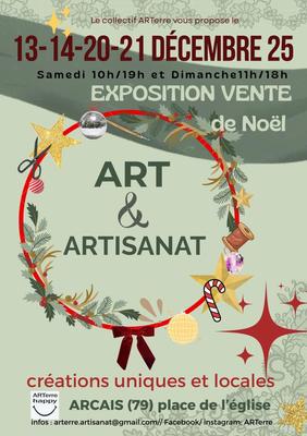 Exposition-Vente de Noël : Art &amp; Artisanat à Arçais