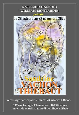 Exposition à l'atelier-galerie William Montaudié : Sandrine Vachon Thiébaut