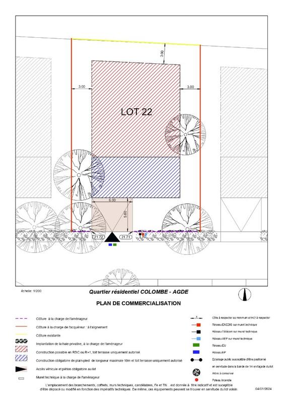 Terrain constructible - 529 m²