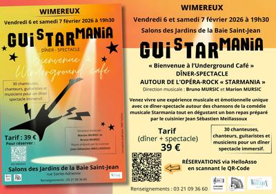 Dîner - spectacle &quot; Guistarmania&quot;