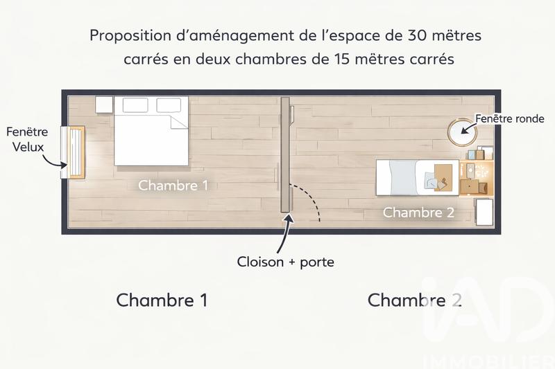 Maison de ville - 109 m² - 4 pièces