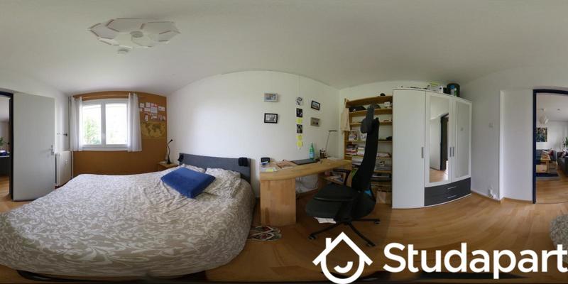 Chambre - 12 m² - 1 pièce