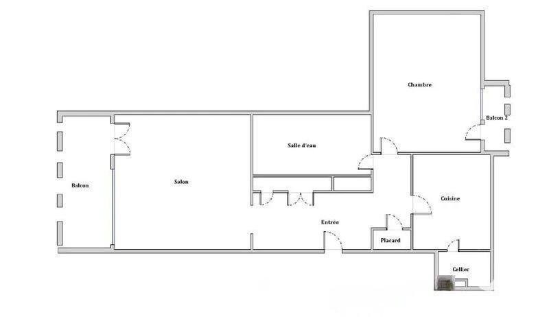 Appartement - 47 m² - 2 pièces