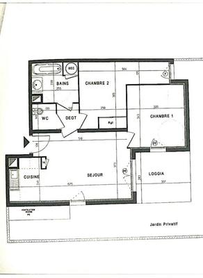 Appartement - 56 m² - 3 pièces