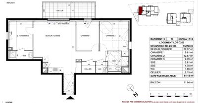 Appartement - 81 m² - 4 pièces