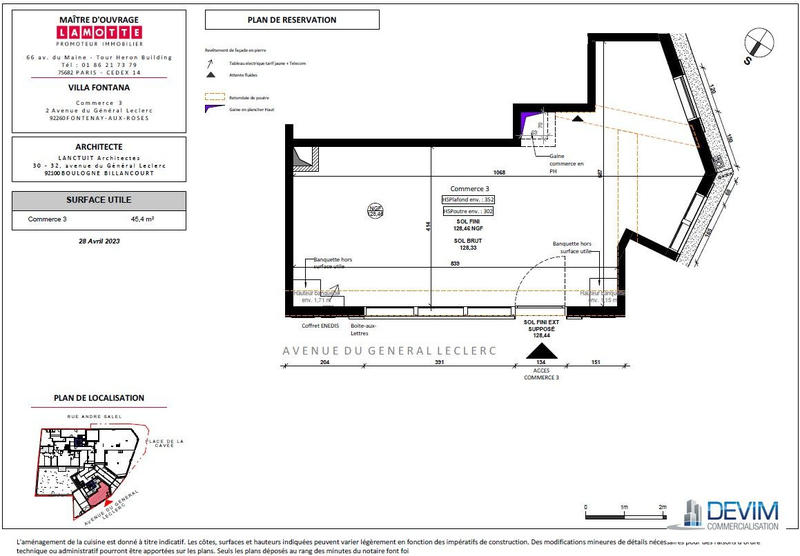 Local commercial - 45 m²