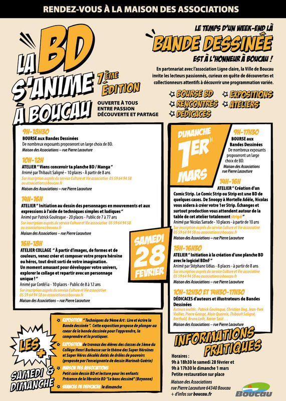 La bd s'anime à boucau : 7ème festival de la bd