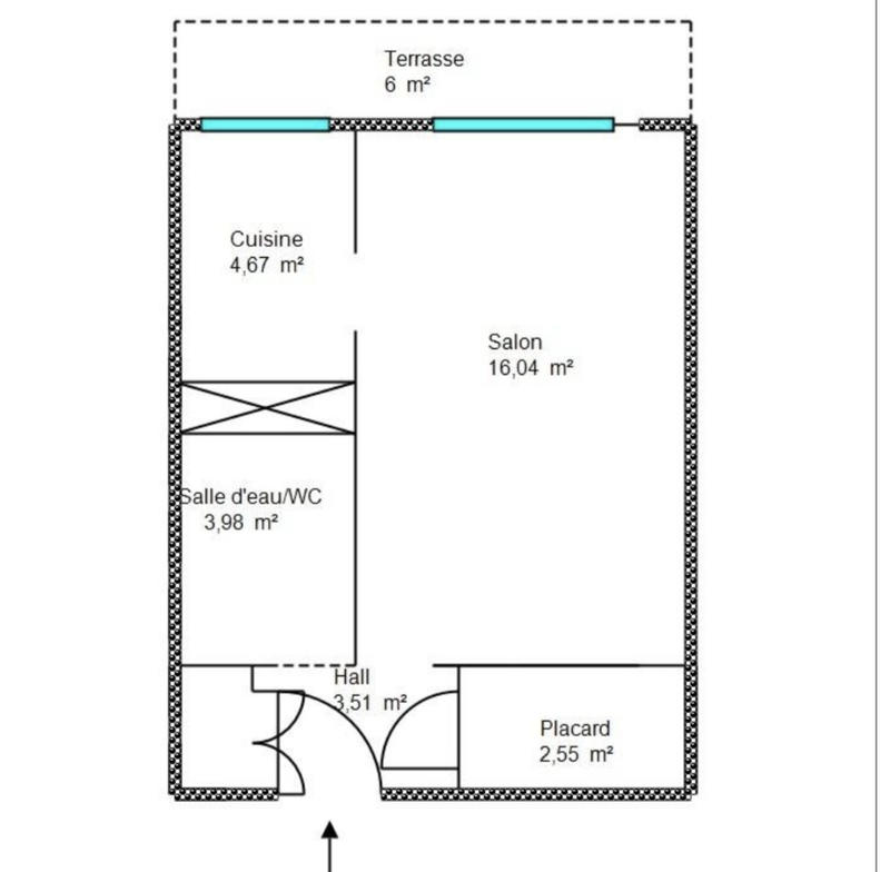 Appartement - 31 m² - 1 pièce