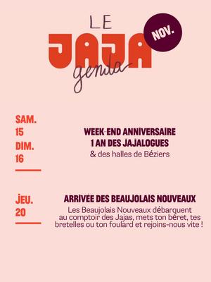 Arrivée des Beaujolais Nouveaux Chez les Jajalogues