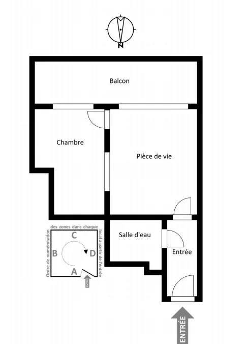 Appartement - 29 m² - 2 pièces