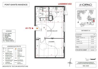 Appartement - 63 m² - 2 pièces