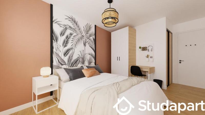 Chambre - 12 m² - 1 pièce