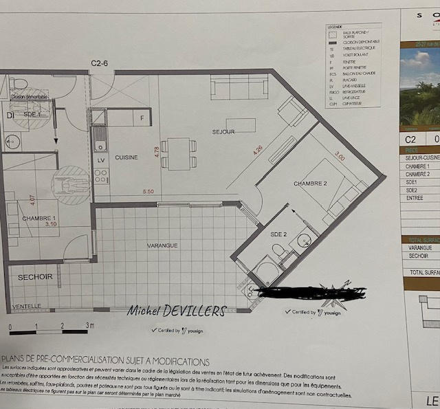 Appartement - 84 m² - 3 pièces