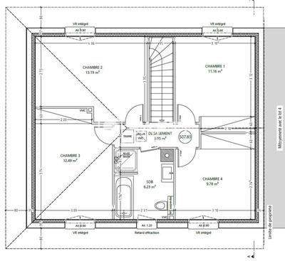Maison - 98 m² - 5 pièces