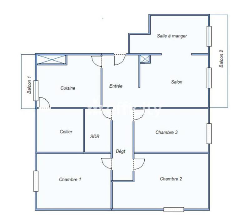 Appartement - 88 m² - 4 pièces