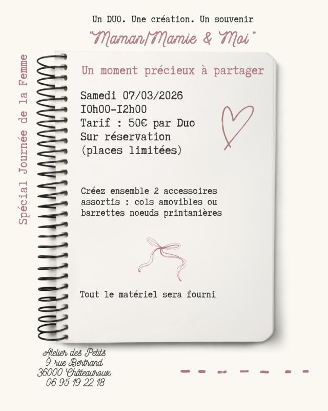 Atelier : Maman/Mamie et moi