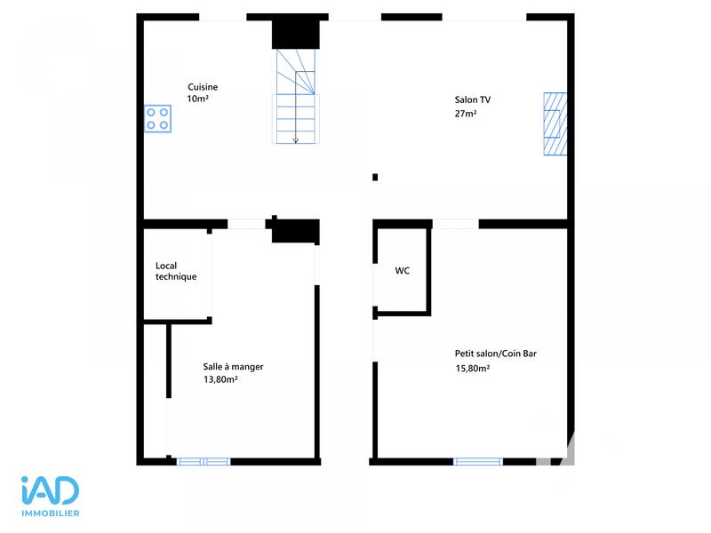 Maison de ville - 160 m² - 6 pièces