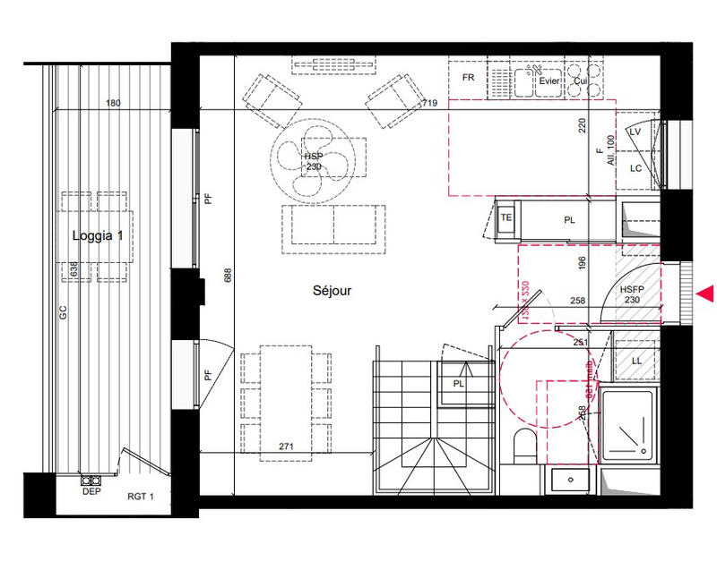 Appartement - 88 m² - 4 pièces