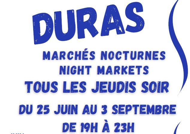 Marché nocturne à Duras