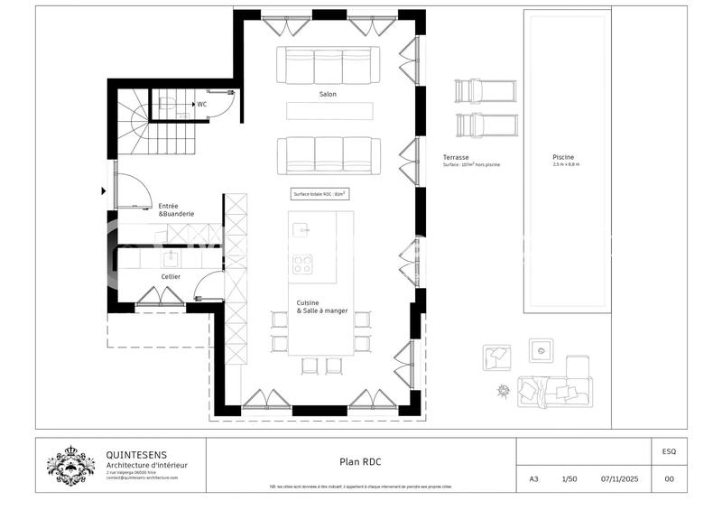 Maison - 140 m² - 5 pièces