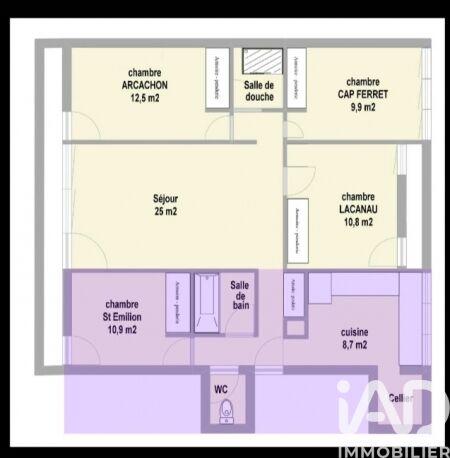 Appartement - 94 m² - 5 pièces