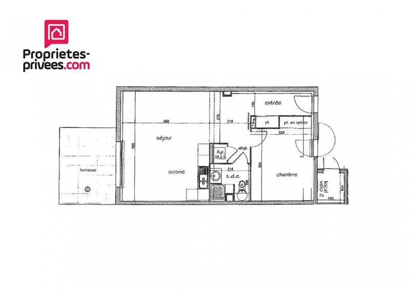 Appartement - 56 m² - 2 pièces