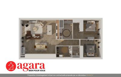 Appartement - 102 m² - 3 pièces