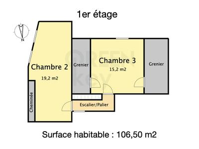 Maison - 107 m² - 5 pièces
