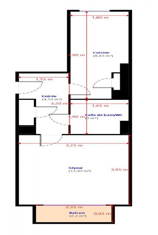 Studio - 29 m² - 1 pièce