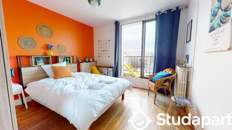 Chambre - 11 m² - 1 pièce