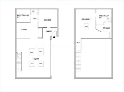 Loft - 95 m² - 3 pièces