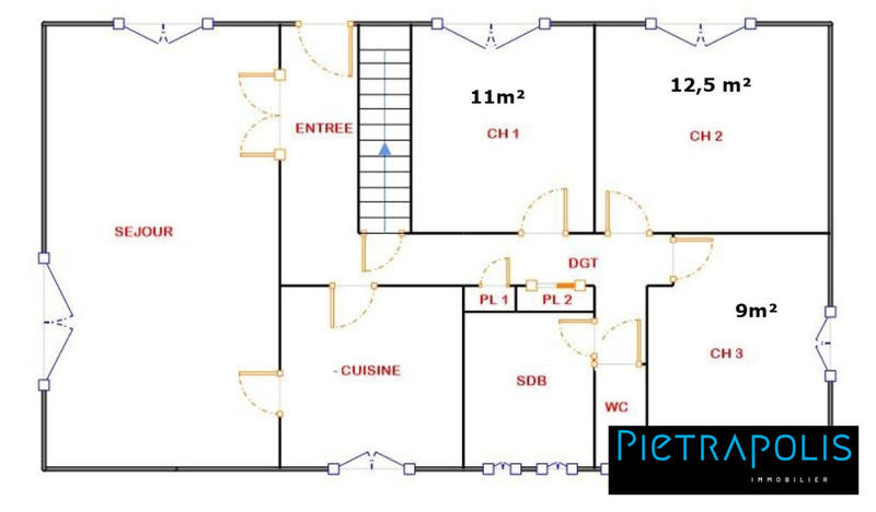 Maison - 103 m² - 4 pièces