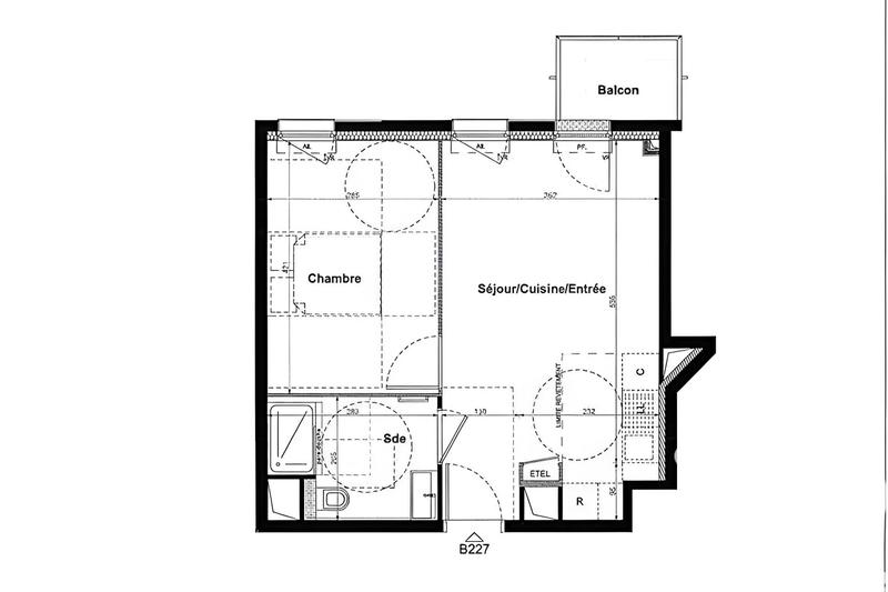 Appartement - 40 m² - 2 pièces