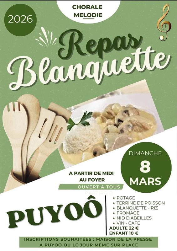 Repas blanquette