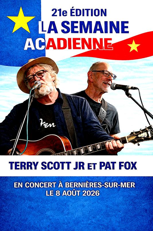 Festival "la semaine acadienne": Concert gratuit de Terry Scot jr