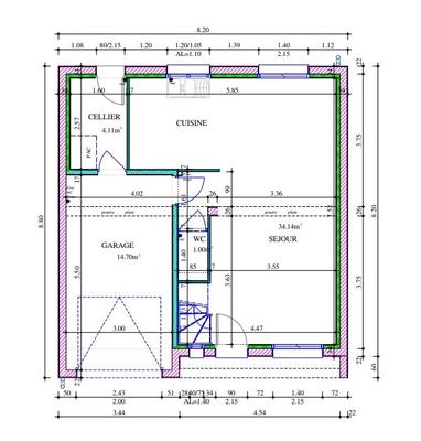 Maison - 96 m² - 5 pièces