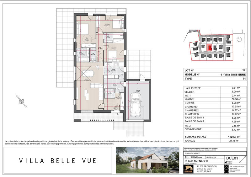 Villa - 122 m² - 5 pièces