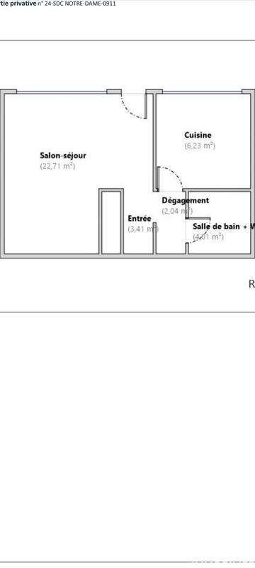 Appartement - 38 m² - 1 pièce