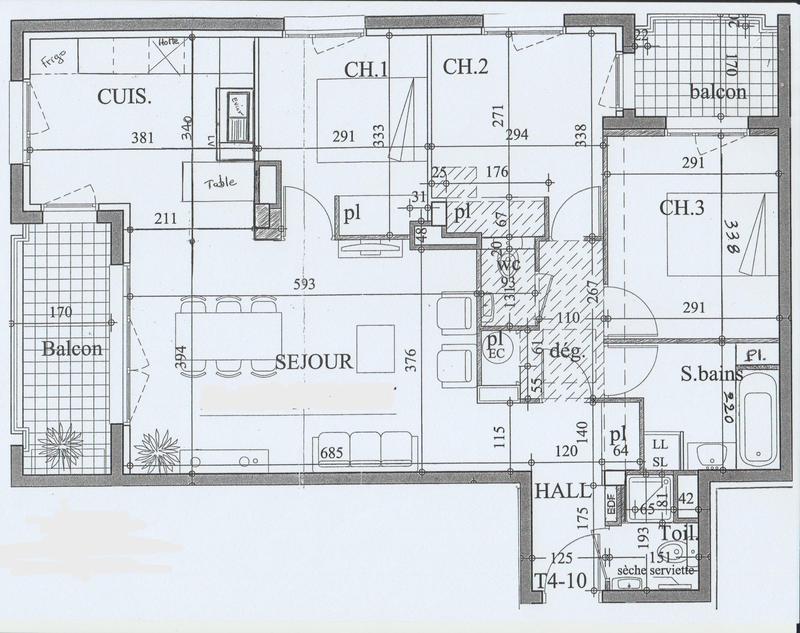 Appartement - 82 m² - 4 pièces