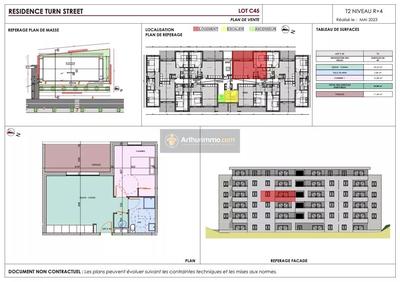 Appartement - 45 m² - 2 pièces