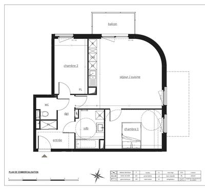 Appartement - 62 m² - 3 pièces