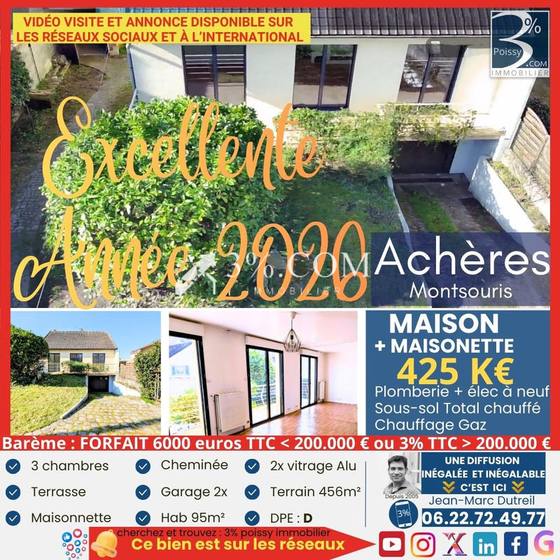 Maison - 95 m² - 4 pièces