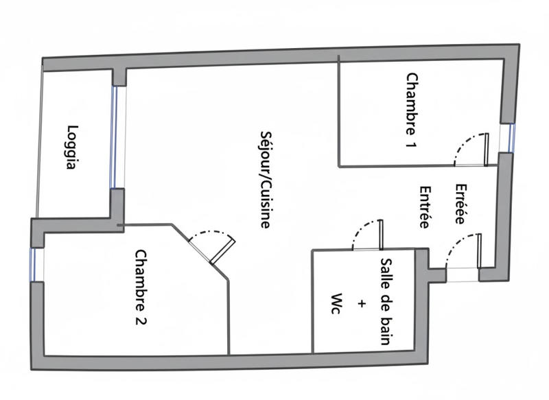 Appartement - 31 m² - 3 pièces
