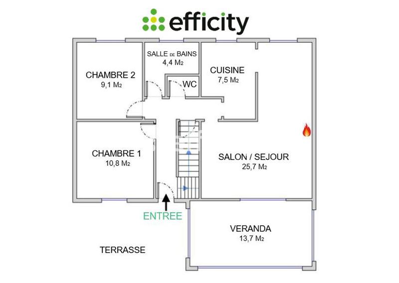 Maison - 114 m² - 5 pièces
